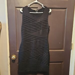 New Directions Black Asymmetrical Dress